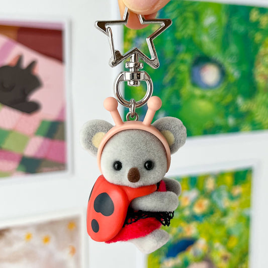 llavero ladybug koala • bebés del bosque