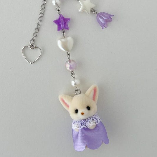 [PRE-ORDER] baby fox beaded keychain • royal babies