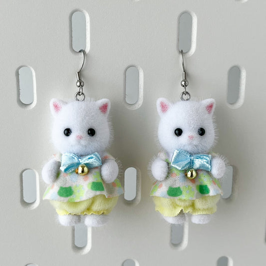 persian cat baby earrings • kitties