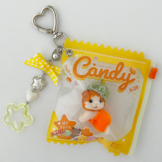 keychain carry case 🧸 cantaloupe cat