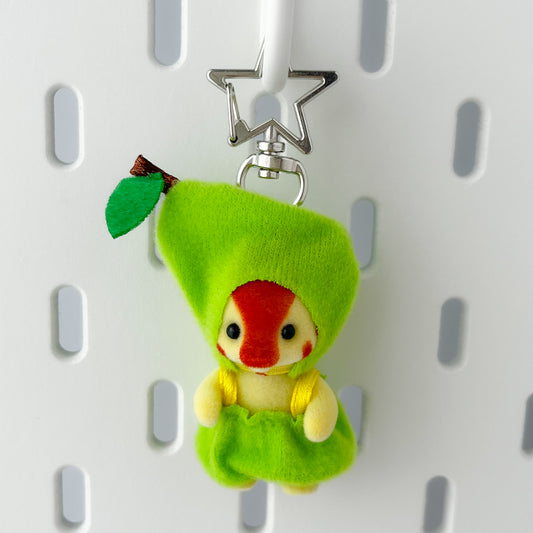 pear giraffe keychain 🍐 fruit babies