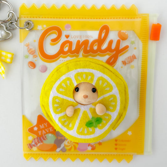 keychain carry case 🧸 lemon dog