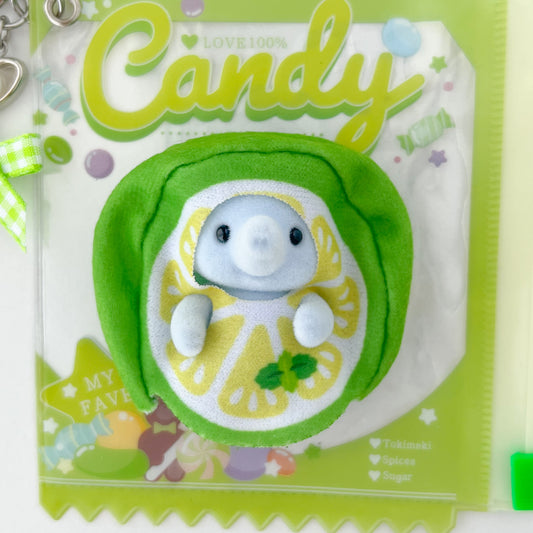 keychain carry case 🧸 lime elephant