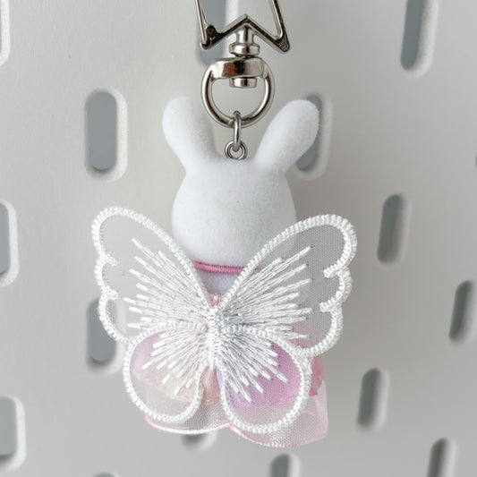 fairy princess bunny keychain