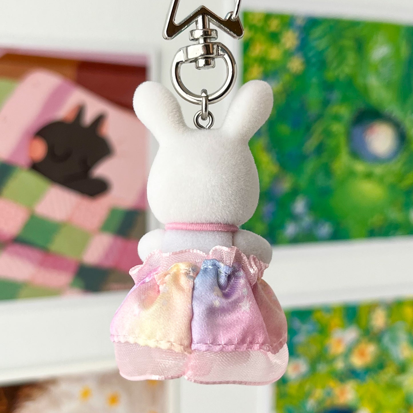 white bunny princess keychain • royal babies