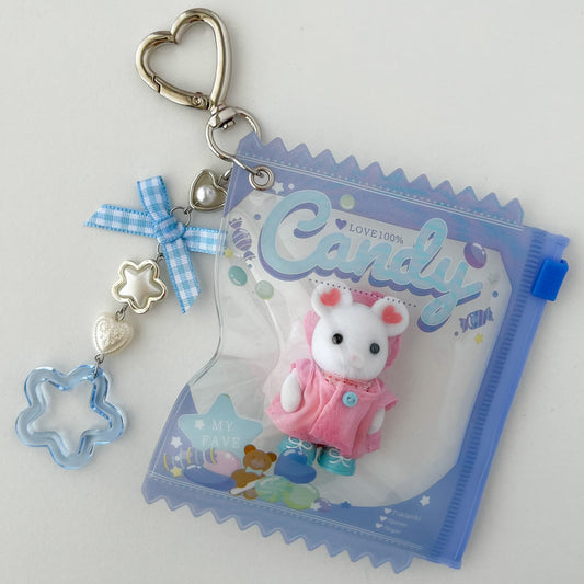 keychain carry case 🧸 raincoat mouse