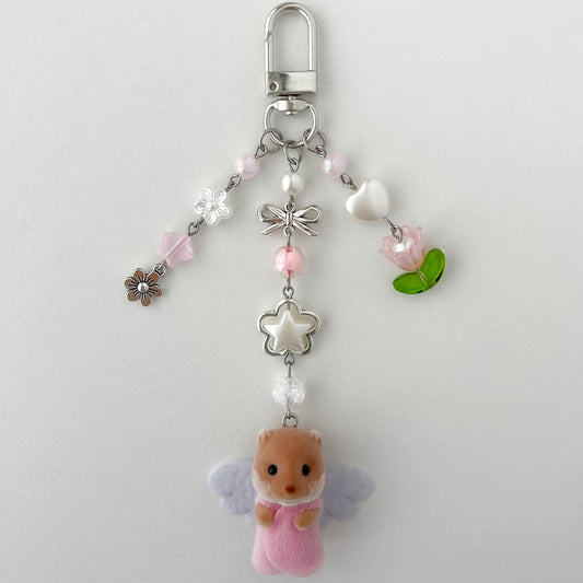 otter beaded keychain • fairy babies