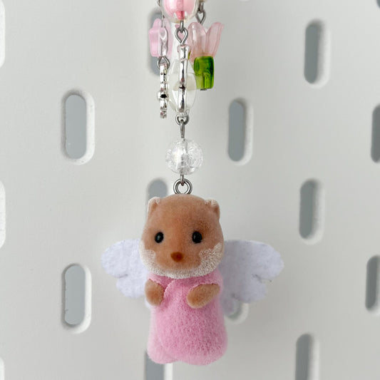otter beaded keychain • fairy babies