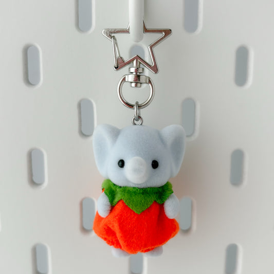 pumpkin elephant baby keychain 🎃