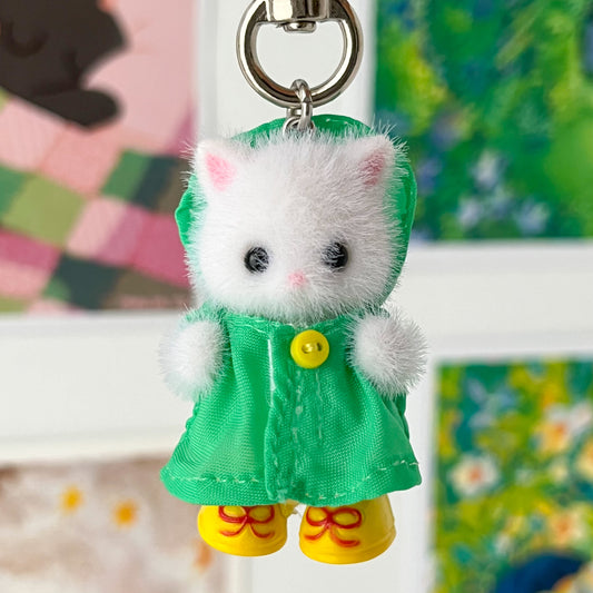 persian cat keychain • raincoat babies
