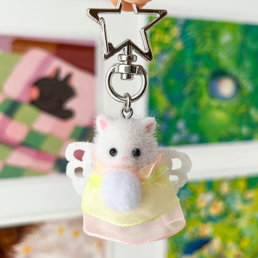 fairy princess kitten keychain • royal babies