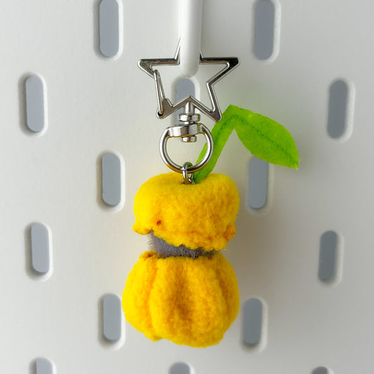 yellow cherry kitty keychain 🍒 fruit babies