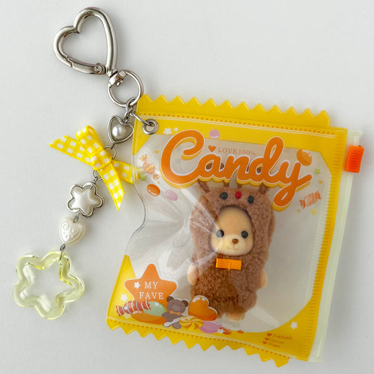 keychain carry case 🧸 teddy bear plushie