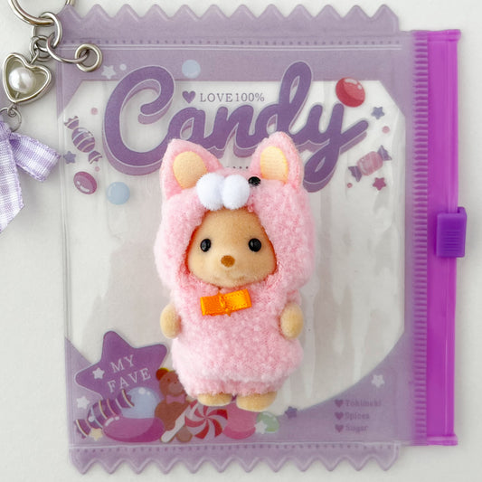 keychain carry case 🧸 kitty dog plushie