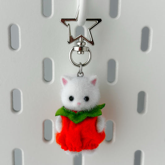 pumpkin cat baby keychain 🎃