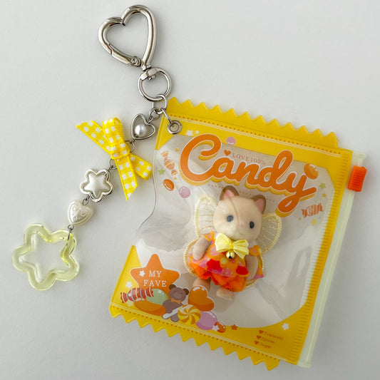 keychain carry case 🧸 fairy siamese cat