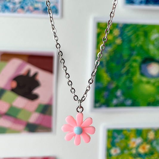 simple daisy necklace