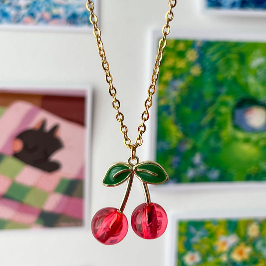 cherry • red necklace